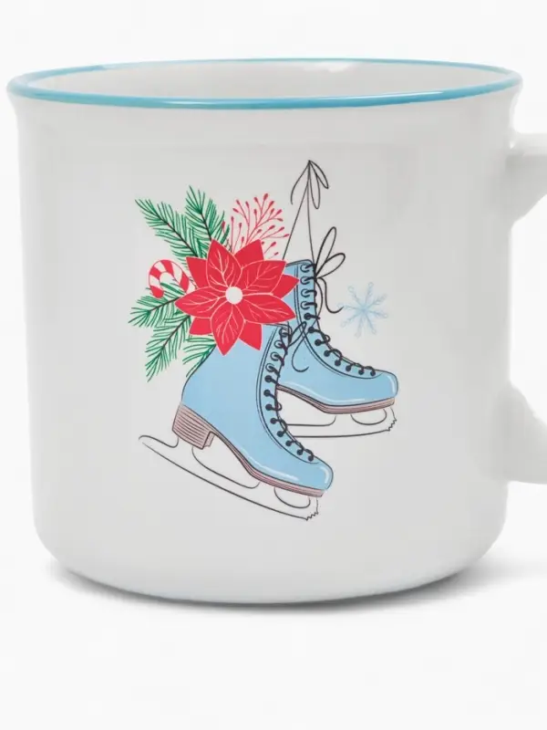 Кружка чайная новогодняя &laquo;Зимние коньки&raquo;, 530 мл