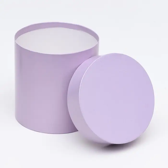 Набор круглых подарочных коробок 5 в 1 &laquo;Сирень перламутровая&raquo;, 20&times;20 ‒15&times;15 см