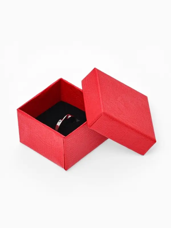 Коробочка подарочная под кольцо, серьги &laquo;Животный принт&raquo;, 5&times;5 см, (размер полезной части 4.5&times;4.5 см), вставка чёрная, МИКС