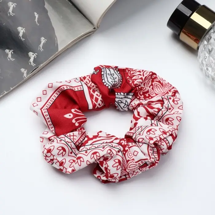 Резинка для волос Резинка для волос "Орбита" цветочный принт, 10 см, микс