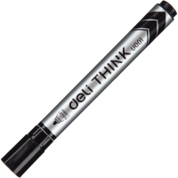 Маркер для белых досок Deli Think 2 мм черный кругл.нак.EU00120