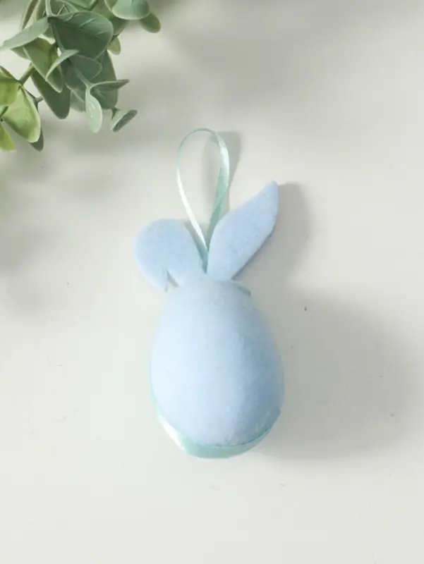 Подвески декоративные Подвески декоративные "Яйца с заичьими ушками" набор 2 шт голубой 3,5х4х9 см