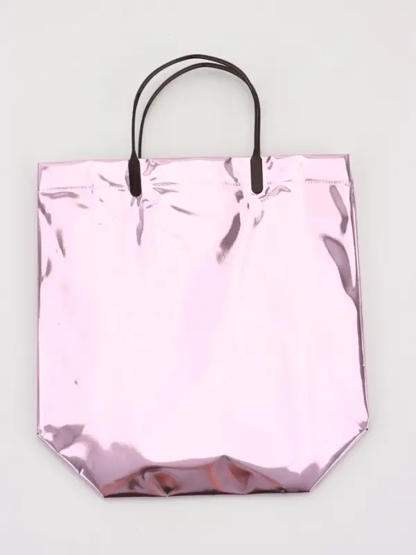 Пакет подарочный ПВХ, голография, розовый, пластиковая ручка, 26×22.5×10 см Пакет подарочный ПВХ, голография, розовый, пластиковая ручка, 26×22.5×10 см