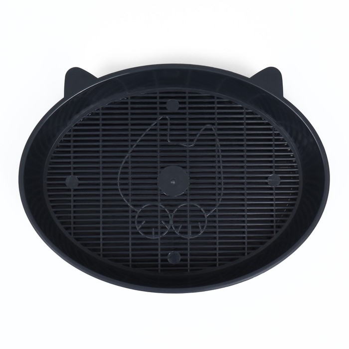 Туалет с сеткой  Туалет с сеткой "Киса", 36 х 27 х 6 см, серый микс