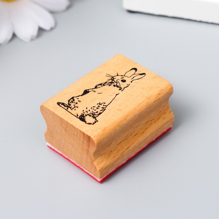 Печать дерево Печать дерево "Заяц" 4х3х2,4 см