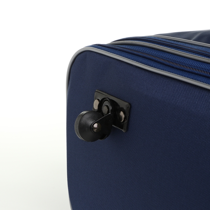 Сумка дорожная 20 Сумка дорожная 20" на колёсах, отдел на молнии, с увеличением, наружный карман, длинный ремень, цвет синий