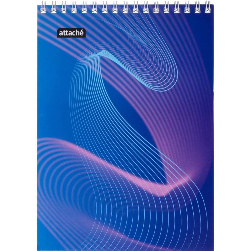 Блокнот А5,60л,клетка,метал.гребень,цв.обложка,Forma,в ассорт