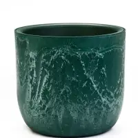 Кашпо со вставкой 3,7 л d22 см h20 см МИКРИТ зеленый слайн