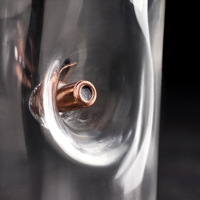 Стакан Стакан "Непробиваемый. ВКС", для виски, эмблема с пулей, 250 мл