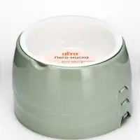 Лего-миска для животных &laquo;Фокси&raquo;, 300 мл, с наклоном, пластик, цвет фисташковый