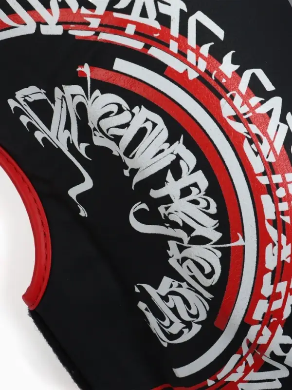 Защита голеностопа для единоборств FIGHT EMPIRE, ART, чёрно-красная, размер XL