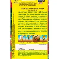 Семена цветов Вербена Румба , Ц/П,0,05 г