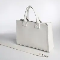 Сумка женская тоут TEXTURA на молнии, 33&times;9&times;23 см, белая