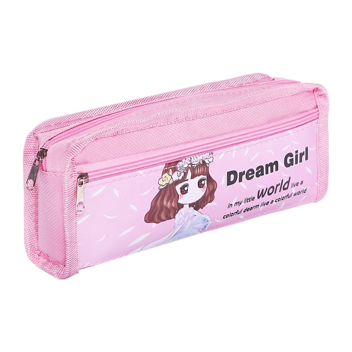 Пенал школьный  Пенал школьный "Аниме" на молнии, 2 отделения, МИКС