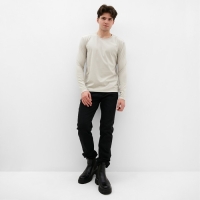 Лонгслив мужской MIST Men's casual размер 54, серо-бежевый