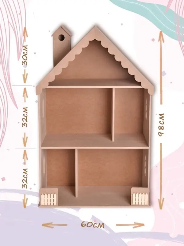 Домик для кукол &laquo;Вероника&raquo;, без мебели. неокрашенный