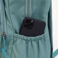 Рюкзак школьный на молнии, с карманами, с принтом, размер 30&times;13&times;44 см, зелёный