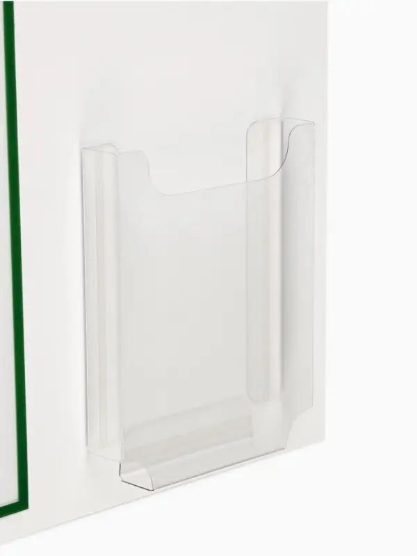 Информационный стенд &laquo;Уголок потребителя&raquo; 2 кармана (1 плоский А4, 1 объёмный А5), цвет зелёный