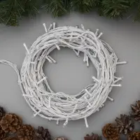 Гирлянда &laquo;Нить&raquo; 20 м, IP20, белая нить, 200 LED, свечение мульти, 8 режимов, 220 В