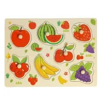 Рамка - вкладыш Лесная мастерская &laquo;Подбери картинку. Ягоды - фрукты&raquo;, 7 деталей