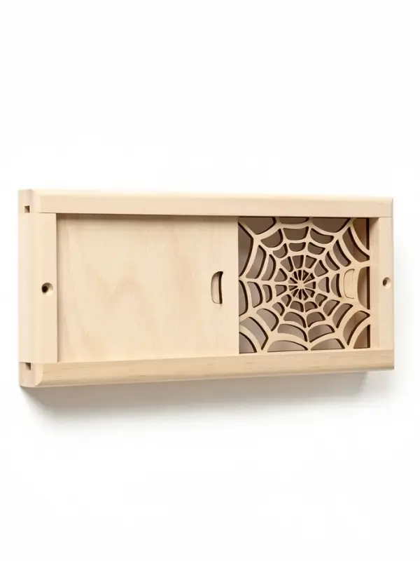 Вентиляционная решетка "Паутина" с задвижкой, 28х12 см