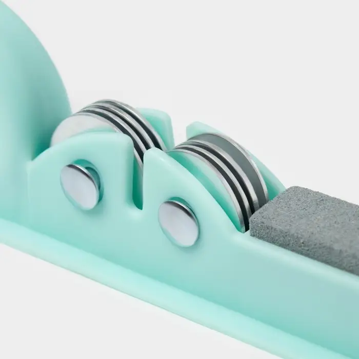 Точилка для ножей Доляна &laquo;Острое лезвие&raquo;, 19&times;4.5 см, с ручкой и шлифовкой, МИКС