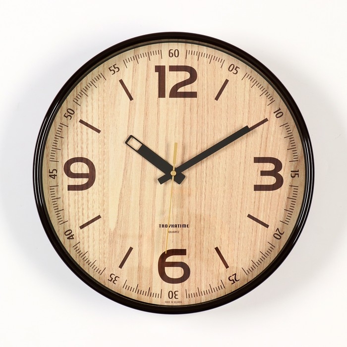 Часы настенные, интерьерные d-30.5 см, бесшумные Часы настенные, интерьерные d-30.5 см, бесшумные