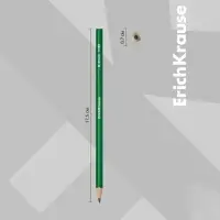 Карандаш чернографитных ErichKrause «Deep Classic triangular», НВ, грифель d=2.2 мм, дерево, трёхгранный, в тубусе, МИКС