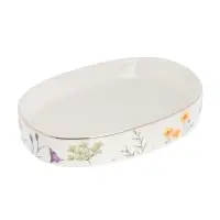 Мыльница тм VETTA Вирджиния, керамогранит, белый, 11,5x8,5x2см