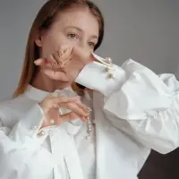 Набор булавок (6 шт.) &laquo;Жемчуг&raquo;, 6.5 см, белый в золоте