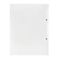 Папка с пружинным скоросшивателем А4, 500 мкм, корешок 15 мм, Calligrata, до 100 листов, белая