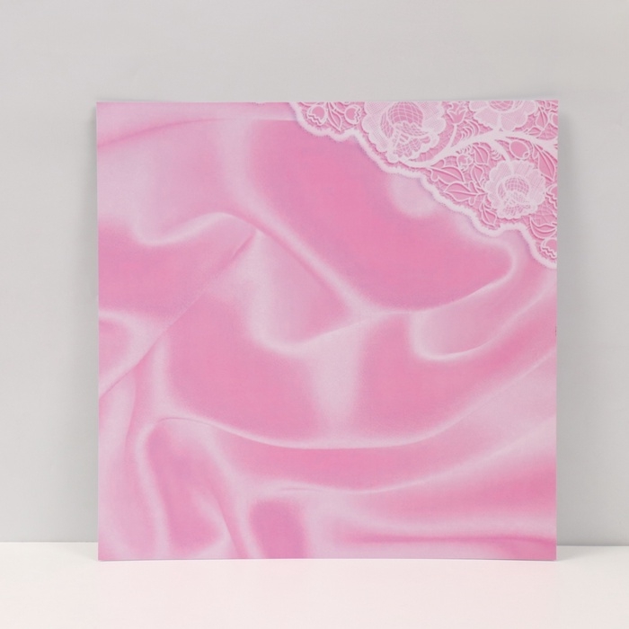 Фотофон двусторонний картон плотность 350 гр Фотофон двусторонний картон плотность 350 гр "Шёлк, кружево и цветы" 50х50 см