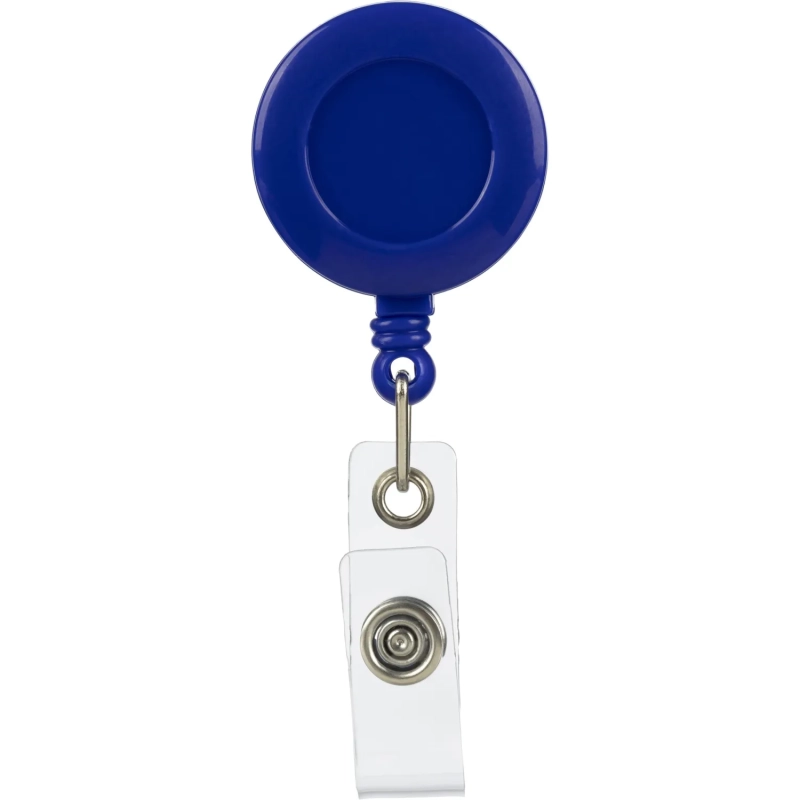 Держатель для бейджа Attache с рулеткой синий (без бейджа) 1шт