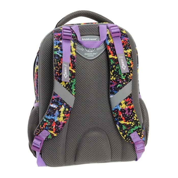 Рюкзак школьный Erich Krause ErgoLine 15L, 39 х 28 х 14 см, эргономичная спинка, Butterfly 51597 Рюкзак школьный Erich Krause ErgoLine 15L, 39 х 28 х 14 см, эргономичная спинка, Butterfly 51597