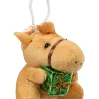 Мягкая игрушка "Лошадка с подарком", 7 см МИКС Мягкая игрушка "Лошадка с подарком", 7 см МИКС