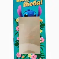Коробка подарочная для конфет &laquo;Стич&raquo;, 9&times;19&times;6 см, самосборная