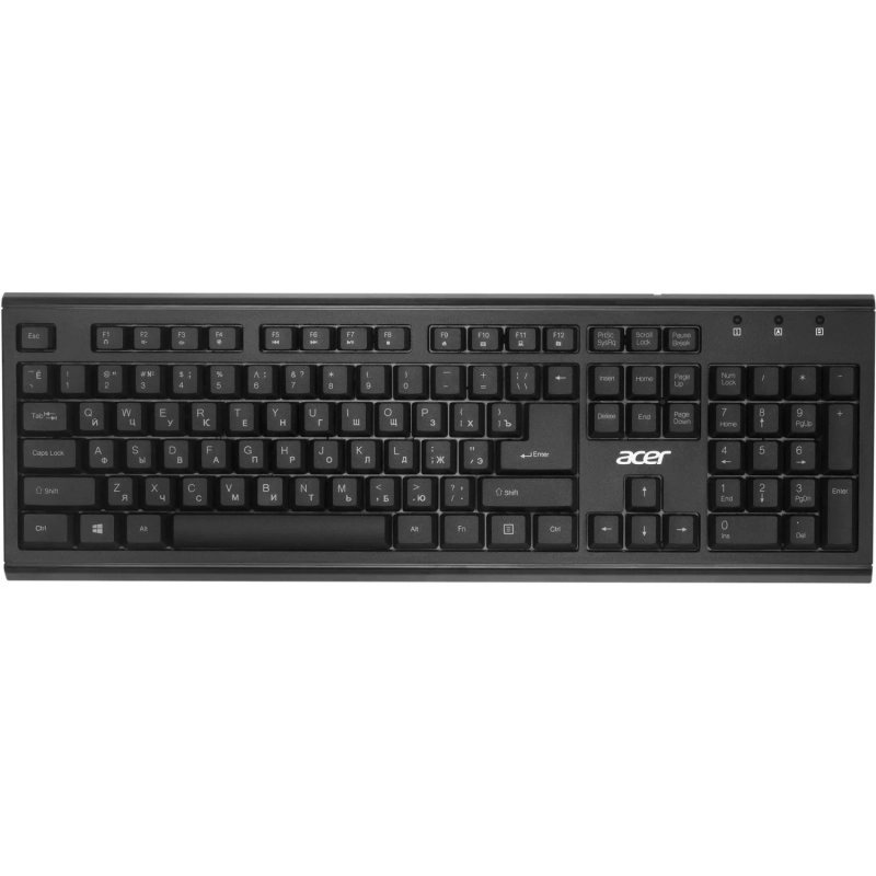 Набор клавиатура+мышь Acer OKR120 клав:black мышь:black USB//(ZL.KBDEE.007)