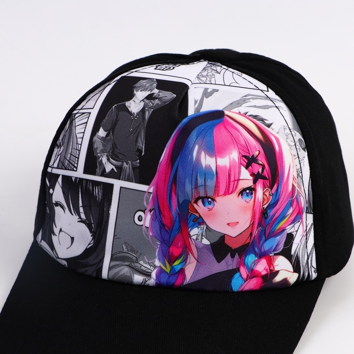 Кепка детская для девочки Кепка детская для девочки "Фото"аниме, р-р 52-54 5-7 лет
