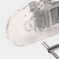 Держатель для швабр настенный самоклеящийся, прозрачная основа, 4 отделения, 42.5&times;6&times;6 см