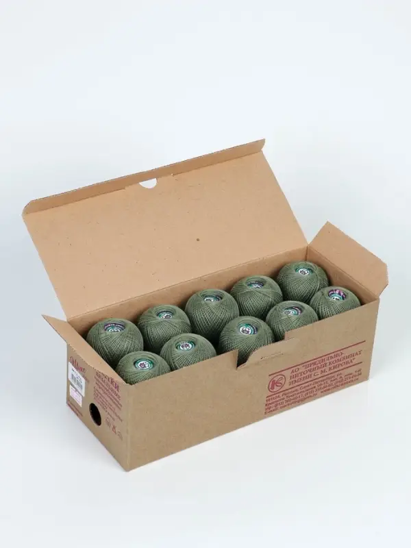 Нитки вязальные "Ирис" 150м/25г 100% мерсеризованный хлопок (6704)