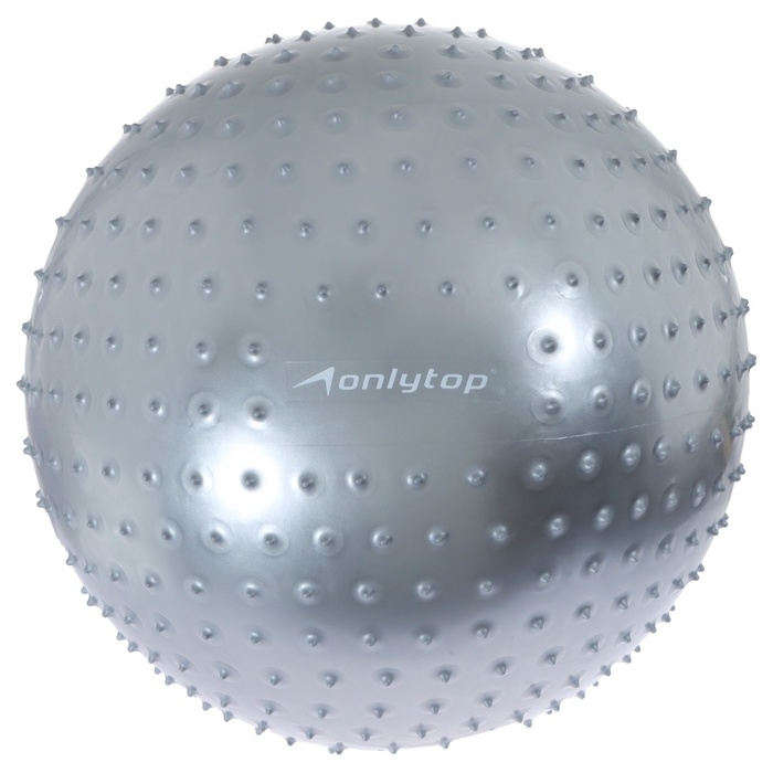 Фитбол 55 см, 800 гр, массажный, цвет серый Фитбол 55 см, 800 гр, массажный, цвет серый