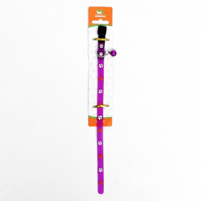 Ошейник кошачий с лапками, 29 х 1 см, микс цветов Ошейник кошачий с лапками, 29 х 1 см, микс цветов