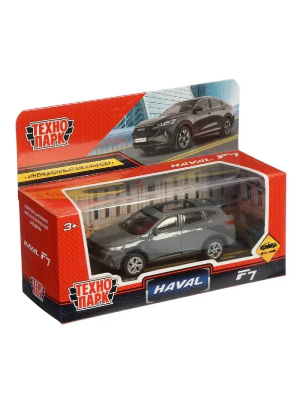 Машина металл "haval f7" длина 10,5 см, инерц, серый, в кор