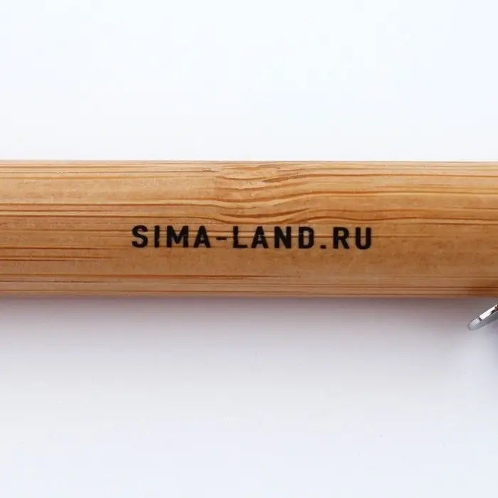 Ручка шариковая, синяя паста, автоматическая, 1 мм, бамбук, в футляре &laquo;Лучшему учителю&raquo;