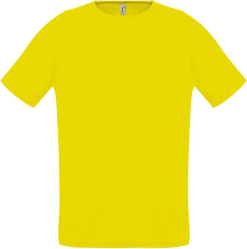 Футболка унисекс Sporty 140 лимонно-желтая, размер XXs Футболка унисекс Sporty 140 лимонно-желтая, размер XXs