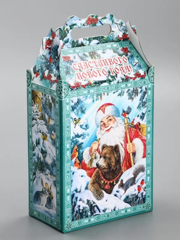 Подарочная новогодняя коробка «Зимняя сказка», для сладких подарков, 17.8×10×32.5 см Подарочная новогодняя коробка «Зимняя сказка», для сладких подарков, 17.8×10×32.5 см