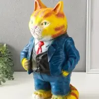 Копилка "Кот Тимофей" 35х22х15 см, рыжий Копилка "Кот Тимофей" 35х22х15 см, рыжий