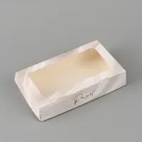 Коробка подарочная с окном &laquo;Лепестки&raquo;, 20&times;12&times;4 см, самосборная
