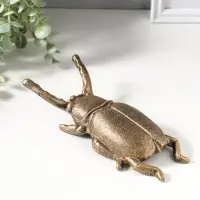 Сувенир чугун съемник для снятия обуви "Жук-олень" 21х9,5х4,8 см