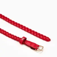 Ремень жен 03-01-01-01, Июнь2501, 1,8*0,3*110 см, без винта, пряж золото, 1 прокол, красный 109031 Ремень жен 03-01-01-01, Июнь2501, 1,8*0,3*110 см, без винта, пряж золото, 1 прокол, красный 109031